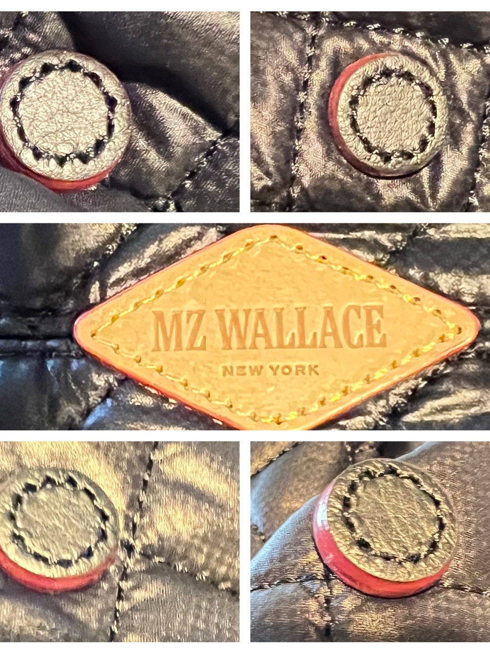 MZ Wallace Black Large Metro Quilted Travel Tote w/Large Pouch - Picture 7 of 14